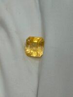 Natural Yellow Sapphire (Pukhraj) – 5.85 Carats (6.43 Ratti) | Unheated & Untreated | Ceylon, Sri Lanka - Image 2